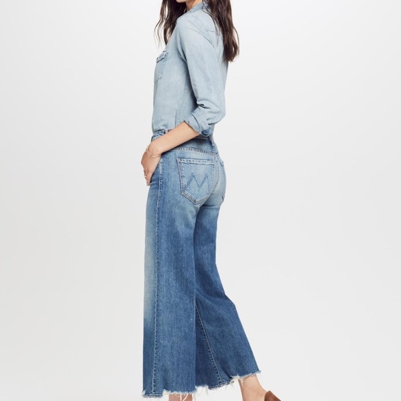 MOTHER The Stunner Roller Ankle Chew Jeans, Size 28 - Picture 9 of 11